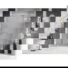 Mexen Lunar L sprchové dvere výklopné pravé 140 cm, transparentné, biele - 834SL-140-050-20-00-P