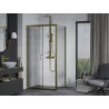 Mexen Apia rozťahovacia sprchová kabína 140 x 100 cm, transparentná, zlatá - 840-140-100-50-00