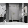 Mexen Lunar L sprchové dvere otváravé pravé 135 cm, transparentné, zlaté - 834SL-135-050-50-00-P