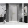 Mexen Lunar L sprchové dvere otváravé pravé 135 cm, transparentné, zlaté - 834SL-135-050-50-00-P