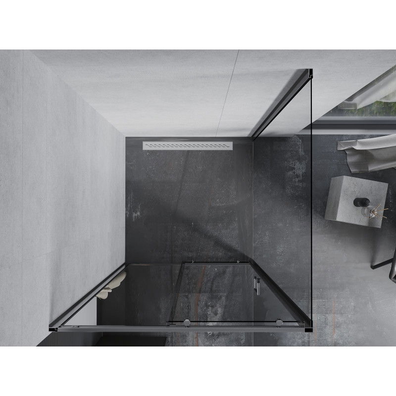 Mexen Apia posuvná sprchová kabína 100 x 100 cm, transparentná, chróm - 840-100-100-01-00