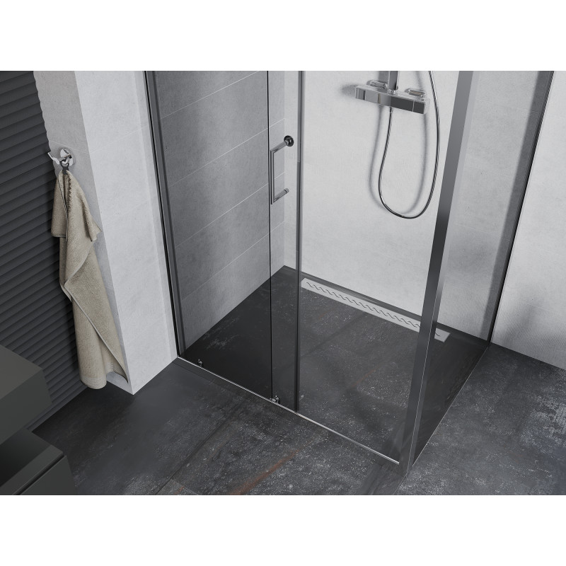 Mexen Apia posuvná sprchová kabína 105 x 100 cm, transparentná, chrómová - 840-105-100-01-00