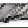 Mexen Lunar L sprchové dvere výklopné pravé 140 cm, transparentné, zlaté brúsené - 834SL-140-050-55-00-P