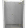 Mexen Lunar L sprchové dvere pravé 155 cm, transparentné, zlaté kefované - 834SL-155-050-55-00-P
