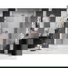 Mexen Lunar L sprchové dvere výklopné pravé 140 cm, transparentné, ružové zlato - 834SL-140-050-60-00-P