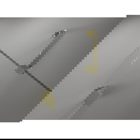Mexen Lunar sprchová zástena dvojdielna pravá 90 x 150 cm, transparentná, zlatá - 897-090-100-50-00-P