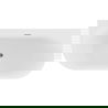 Mexen Sella voľne stojaca prístenná ryhovaná vaňa 170 x 80 cm, biela lesklá, prepad gun metal - 52711708000-95
