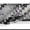 Mexen Lunar L sprchové dvere otváracie pravé 140 cm, transparentné, brúsené gun gray - 834SL-140-050-66-00-P