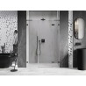 Mexen Lunar L sprchové dvere otváracie pravé 140 cm, transparentné, brúsená gun šedá - 834SL-140-050-66-00-P