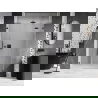 Mexen Lunar L sprchové dvere otváracie pravé 140 cm, transparentné, brúsené gun gray - 834SL-140-050-66-00-P