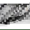 Mexen Lunar L sprchové dvere pravé 155 cm, priehľadné, brúsená zbraňová šedá - 834SL-155-050-66-00-P