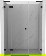 Mexen Lunar L sprchové dvere výklopné pravé 120 cm, transparentné, čierne - 834SL-120-050-70-00-P