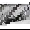 Mexen Lunar L sprchové dvere výklopné pravé 120 cm, transparentné, čierne - 834SL-120-050-70-00-P