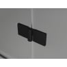 Mexen Lunar L sprchové dvere otváracie pravé 140 cm, priehľadné, čierne - 834SL-140-050-70-00-P