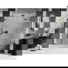 Mexen Lunar L sprchové dvere otváracie pravé 140 cm, priehľadné, čierne - 834SL-140-050-70-00-P