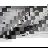 Mexen Lunar L sprchové dvere otváracie pravé 140 cm, priehľadné, čierne - 834SL-140-050-70-00-P