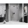 Mexen Lunar L sprchové dvere otočné pravé 150 cm, transparentné, čierne - 834SL-150-050-70-00-P