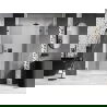Mexen Lunar L sprchové dvere pravé 135 cm, priehľadné, gun metal - 834SL-135-050-95-00-P