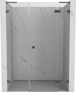 Mexen Lunar L sprchové dvere otváracie pravé 140 cm, transparentné, gun metal - 834SL-140-050-95-00-P