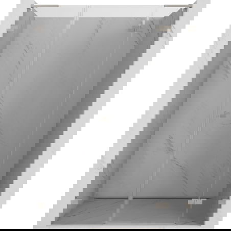 Mexen Lunar L sprchové dvere otváracie pravé 125 cm, transparentné, brúsený nikel - 834SL-125-050-97-00-P