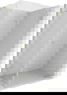 Mexen Lunar-B L sprchovací kút s pravými dvierkami 95 x 80 cm, transparentný, zlatý brúsený - 832L-095-080-55-00-P