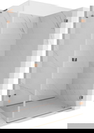 Mexen Lunar-B L sprchovací kút s otváracími dverami pravý 100 x 90 cm, transparentný, ružové zlato - 832L-100-090-60-00-P