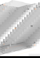 Mexen Lunar-B L sprchová kabína s pravým otváraním 80 x 70 cm, priehľadná, kartáčovaná meď - 832L-080-070-65-00-P