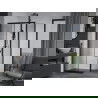 Mexen Apia sprchová kabína, posuvné dvere 135 x 70 cm, transparentnéné, čierna - 840-135-070-70-00