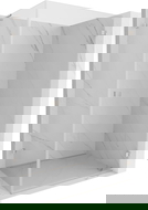 Mexen Lunar-B L sprchový kút otvárací pravý 85 x 80 cm, transparentný, brúsený nikel - 832L-085-080-97-00-P