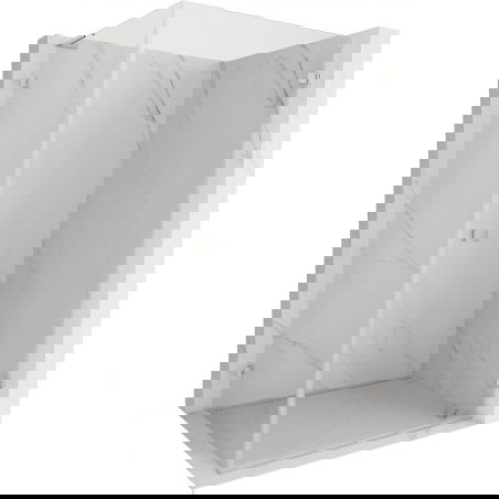 Mexen Lunar-B L sprchová kabína pravá otváracia 100 x 90 cm, priehľadná, brúsený nikel - 832L-100-090-97-00-P