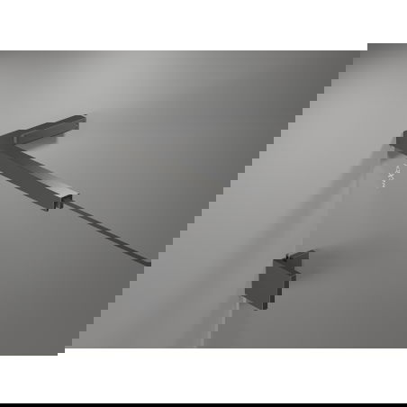 Mexen Lunar L vaňová zástena dvojkrídlová pravá 90 x 150 cm, číra, gun metal - 897L-090-100-95-00-P