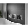 Mexen X-Wall-R zapustená polička s okrajom 30 x 20 cm, inox - 1910302010