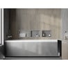 Mexen X-Wall-R nástenná polica s prírubou 30 x 20 cm, inox - 1910302010