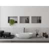 Mexen X-Wall-R zapustená polička s okrajom 30 x 20 cm, inox - 1910302010