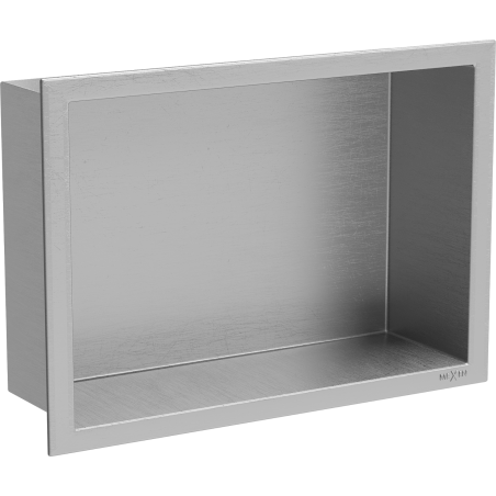 Mexen X-Wall-R zapustená polička s okrajom 30 x 20 cm, inox - 1910302010