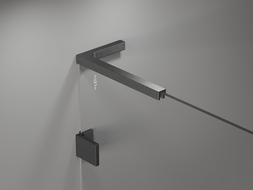 Mexen Lunar L vaňová zástena dvojkrídlová ľavá 100 x 150 cm, priehľadná, gun gray brúsená - 897L-100-100-66-00-L