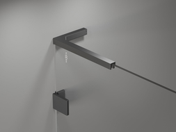 Mexen Lunar L paravan na vaňu 2-krídlový ľavý 110 x 150 cm, transparentný, gun metal - 897L-110-100-95-00-L