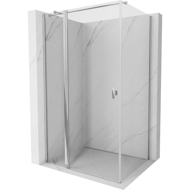 Mexen Mist T sprchový kút 80 x 70 cm, priehľadný, chróm - 8A4T-080-070-01-00