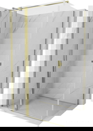 Mexen Mist T sprchová kabína s vyklápacími dverami 120 x 80 cm, priehľadná, zlatá - 8A4T-120-080-50-00