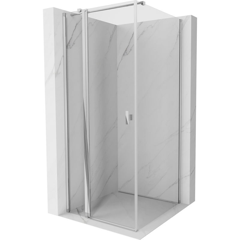 Mexen Mist T sprchový kút, 95 x 95 cm, priehľadný, chróm - 8A4T-095-095-01-00