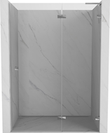 Mexen Lunar L sprchové dvere pravé 130 cm, transparentné, chróm - 834L-130-000-01-00-P