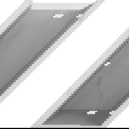 Mexen Lunar L sprchové dvere pravé 115 cm, priehľadné, biele - 834L-115-000-20-00-P