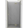 Mexen Lunar L sprchové dvere otvárateľné pravé 120 cm, priehľadné, zlaté kartáčované - 834L-120-000-55-00-P