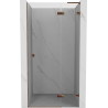 Mexen Lunar L sprchové dvere výklopné pravé 105 cm, transparentné, ružové zlato - 834L-105-000-60-00-P