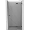Mexen Lunar L sprchové dvere otváracie pravé 80 cm, transparentné, gun metal - 834L-080-000-95-00-P