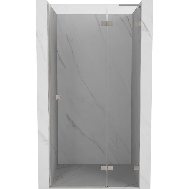 Mexen Lunar L sprchové dvere otočné pravé 80 cm, transparentné, brúsený nikel - 834L-080-000-97-00-P