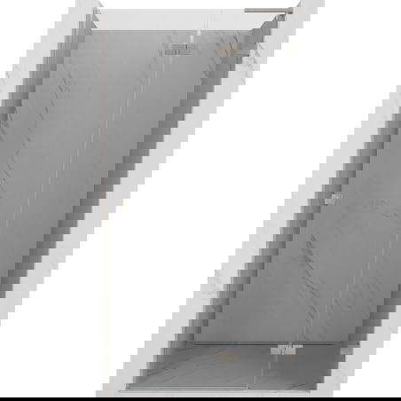 Mexen Lunar L sprchové dvere otočné pravé 95 cm, číre, kefovaný nikel - 834L-095-000-97-00-P