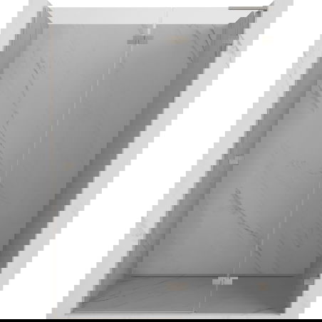 Mexen Lunar L sprchové dvere otočné pravé 140 cm, transparentné, brúsený nikel - 834L-140-000-97-00-P
