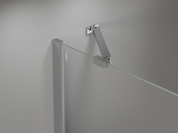 Mexen Mist Duo sprchový kút s vyklápacími dverami 100 x 80 cm, transparentný, chróm - 8A4-100-080-01-00