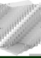 Mexen Mist Duo sprchová kabína otočná 120 x 110 cm, transparentná, chróm - 8A4-120-110-01-00